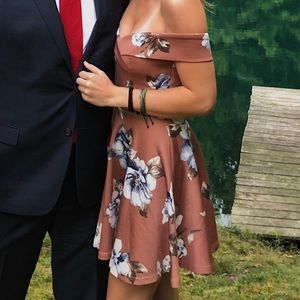 Drop shoulder skater dress